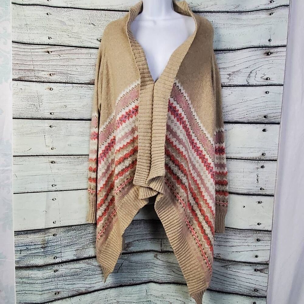 Maurices Women’s M Open Front Cardigan  Knit Waterfall Hem